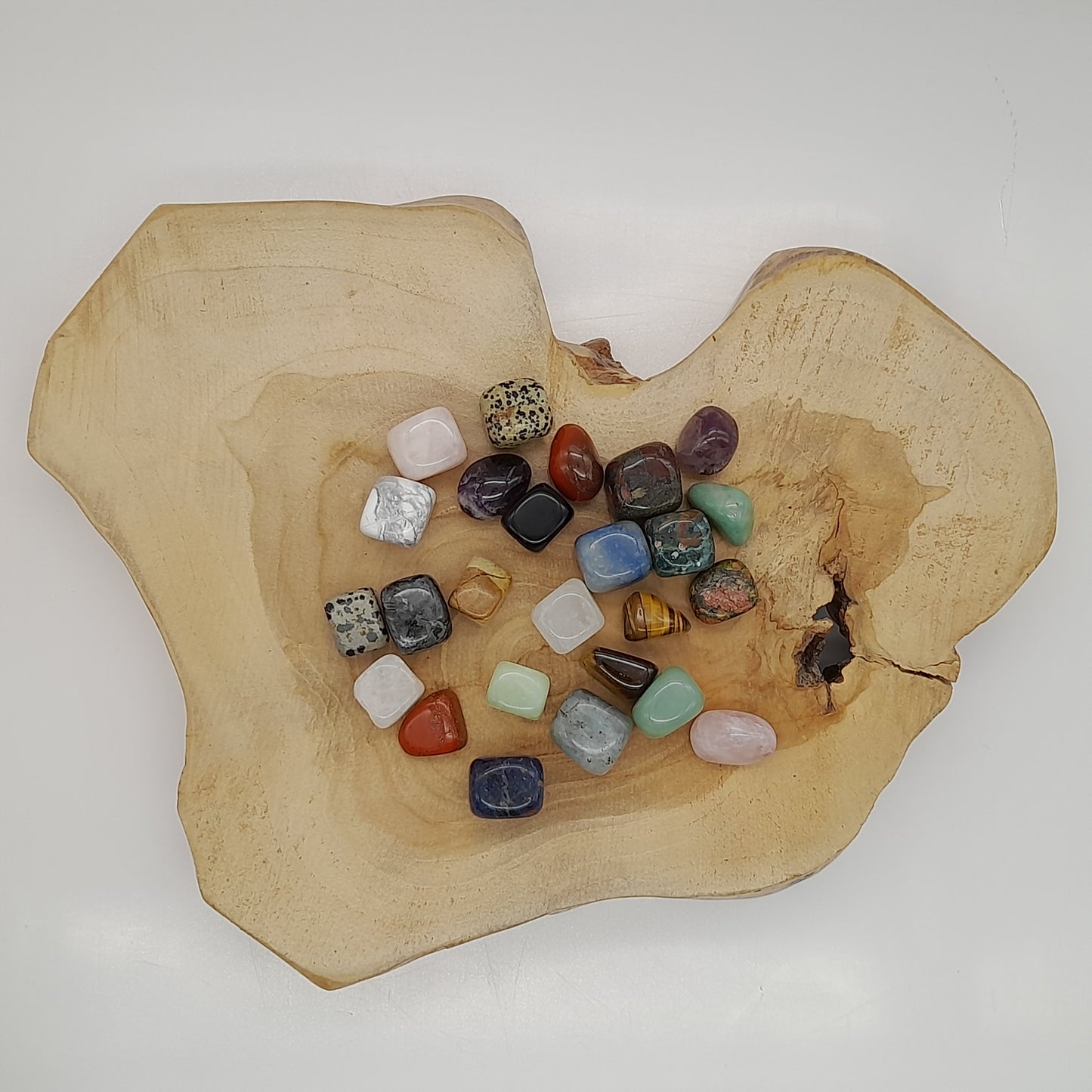 JASPE MOKAÏTE EN PETITES PIERRES POLIES ET BRUTES