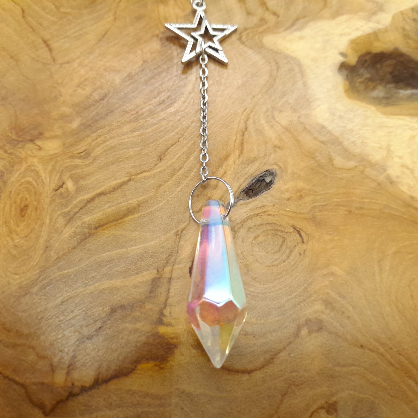 DÉCORATION SUNCATCHER " UNIVERS " avec SOLEIL, LUNE & ÉTOILE - ATTRAPE SOLEIL UNIQUE, ARTISANAL & ORIGINAL