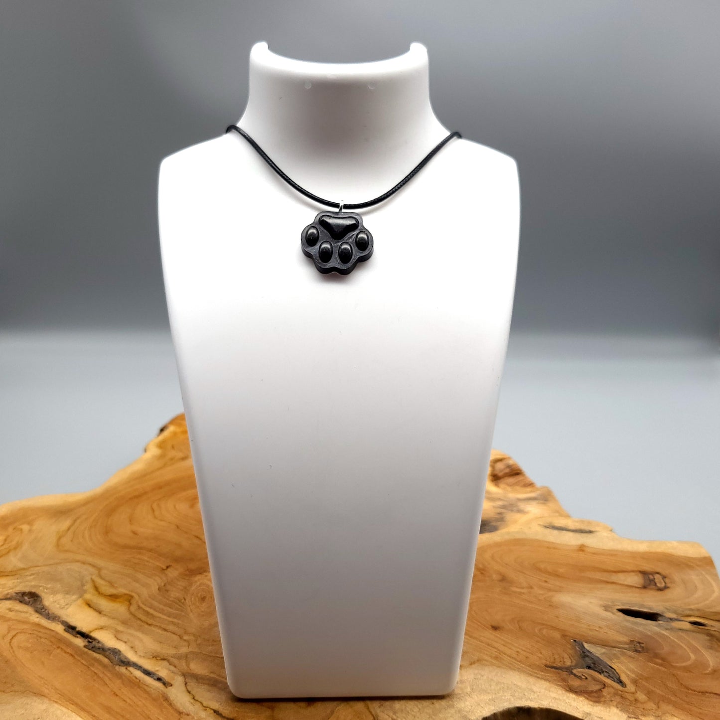 DÉCORATION " 2 EN 1 " CHIEN 3D DALMATIEN NOIR & BLANC + BIJOU COLLIER FANTAISIE - UNIQUE, ORIGINAL & ARTISANAL