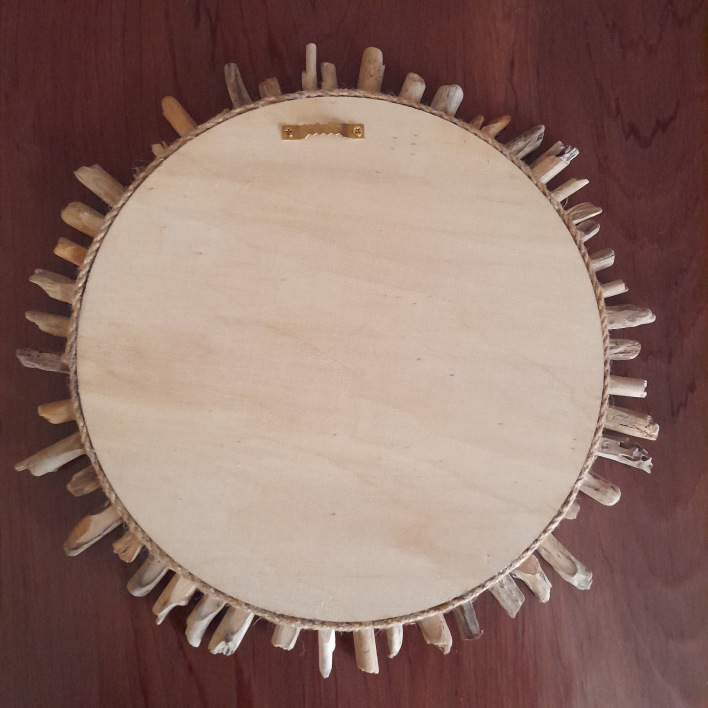 GRAND MIROIR SOLEIL EN RELIEF EN BOIS FLOTTÉ - MODÈLE N°1 - DÉCORATION UNIQUE, ORIGINALE et ARTISANALE