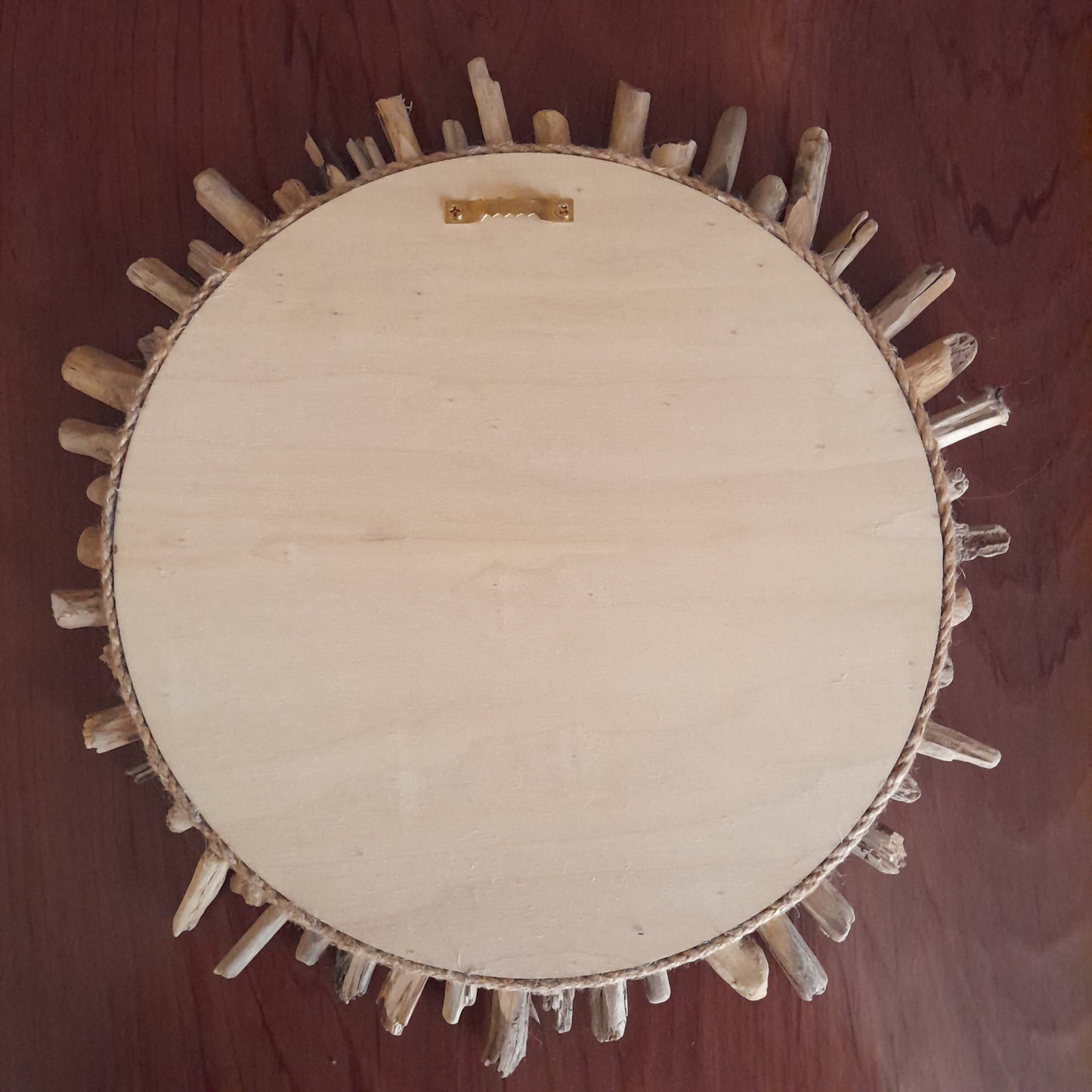 GRAND MIROIR SOLEIL EN RELIEF EN BOIS FLOTTÉ - MODÈLE N°2 - DÉCORATION UNIQUE, ORIGINALE et ARTISANALE