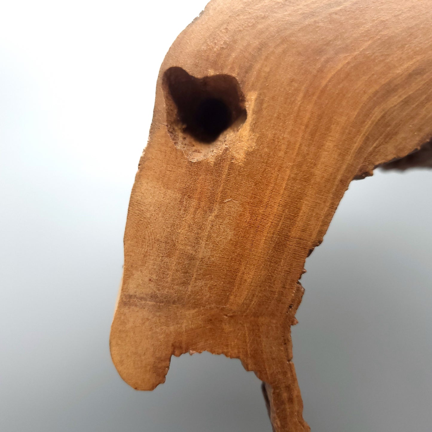 GRANDE SCULPTURE DE "VAGUE" EN BOIS DE CERISIER - UNIQUE, ARTISANALE & ORIGINALE