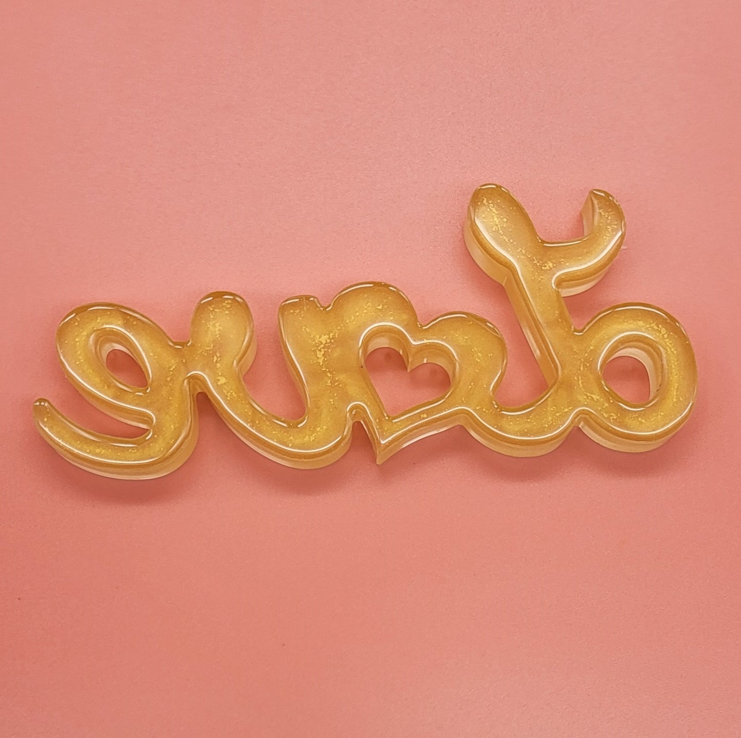 GRANDE DÉCORATION " LOVE " EN 3D : MESSAGE D' AMOUR EN RÉSINE - CRÉATION ARTISANALE, UNIQUE & ORIGINALE