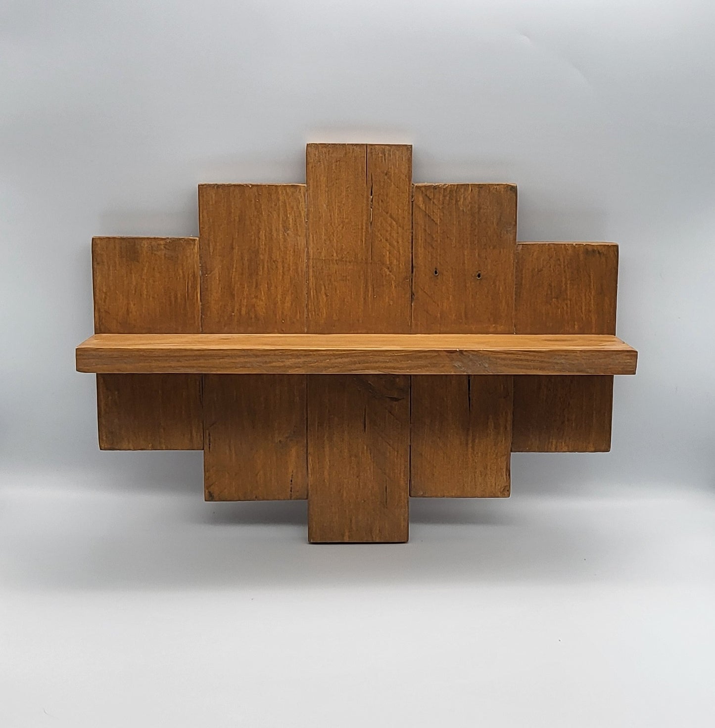 ÉTAGÈRE DÉCALÉE UNIQUE EN BOIS DE PALETTE + 1 TABLETTE - MODÈLE ÉCOLO & ORIGINAL