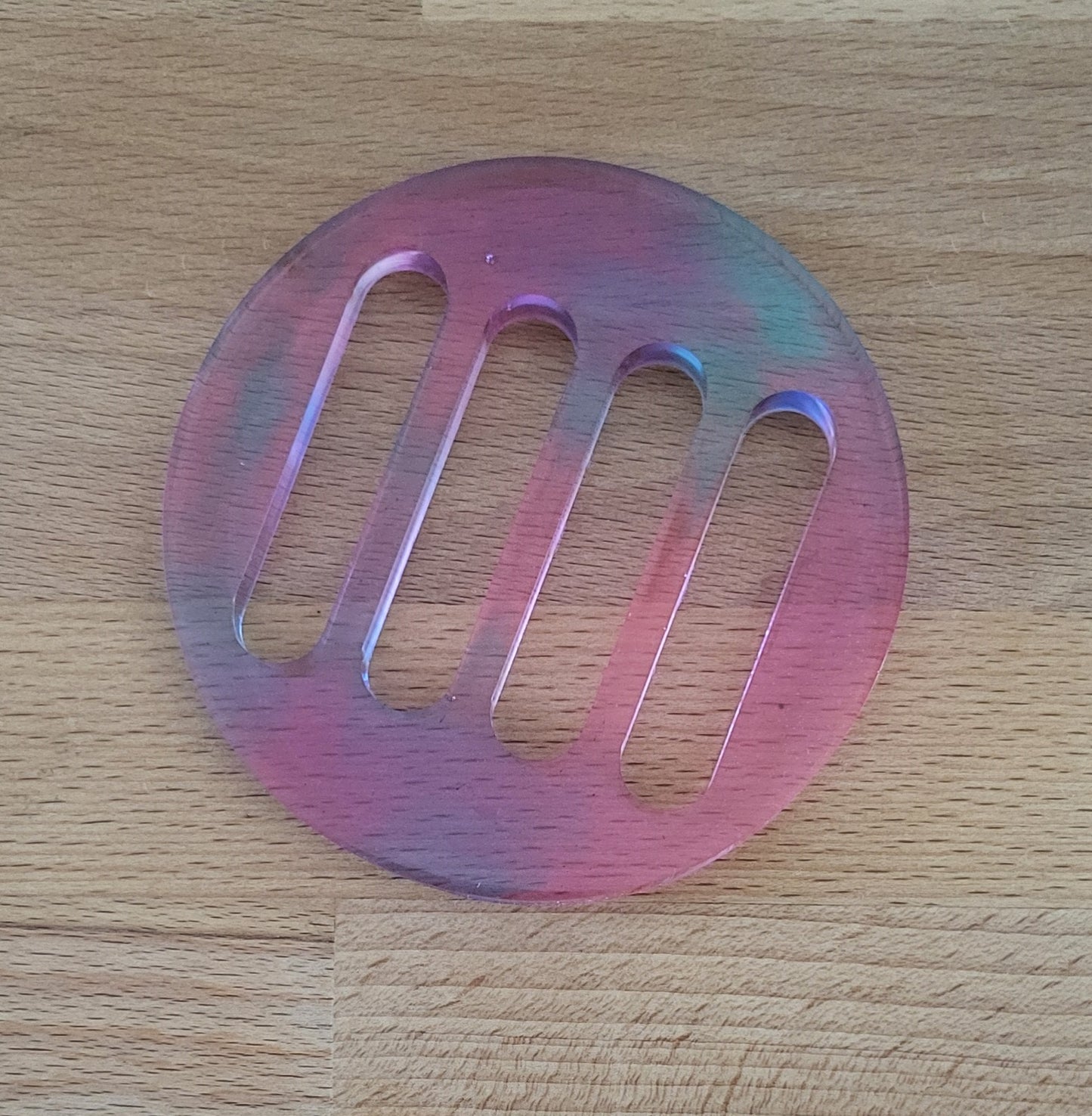 SUPPORTS À SAVONS FORME " PAILLASSE " RONDE " 2 en 1 " Collection « EN TOUTE TRANSPARENCE » - UNIQUES, ORIGINAUX & ARTISANAUX