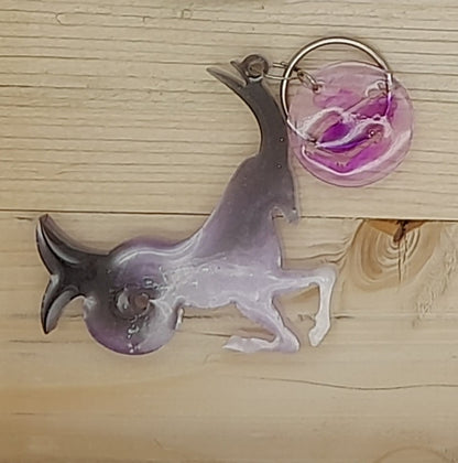 PORTES CLÉS " VIOLETS NOIRS " SIGNES ASTROLOGIQUES DU ZODIAQUE + CONSTELLATIONS - BIJOUX DE SAC FANTAISIES ORIGINAUX, UNIQUES & ARTISANAUX