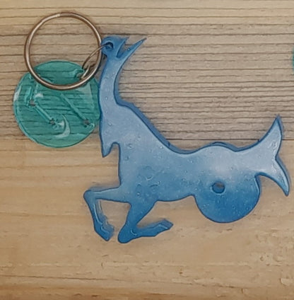 PORTES CLÉS " BLEUS " SIGNES ASTROLOGIQUES DU ZODIAQUE + CONSTELLATIONS - BIJOUX DE SAC FANTAISIES ORIGINAUX, UNIQUES & ARTISANAUX