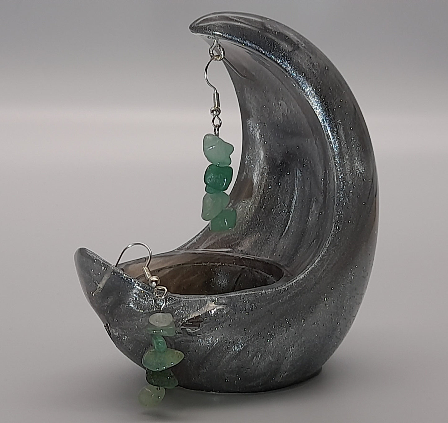 3 MODÈLES DE BOUCLES D'OREILLES PIERRE AVENTURINE VERTE - BIJOUX ARTISANAUX, UNIQUES & ORIGINAUX