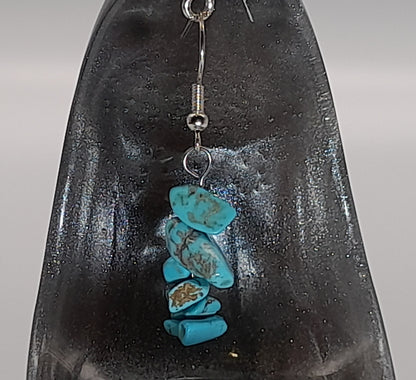 3 MODÈLES DE BOUCLES D'OREILLES EN PIERRE DE TURQUOISE - BIJOUX ARTISANAUX, UNIQUES & ORIGINAUX