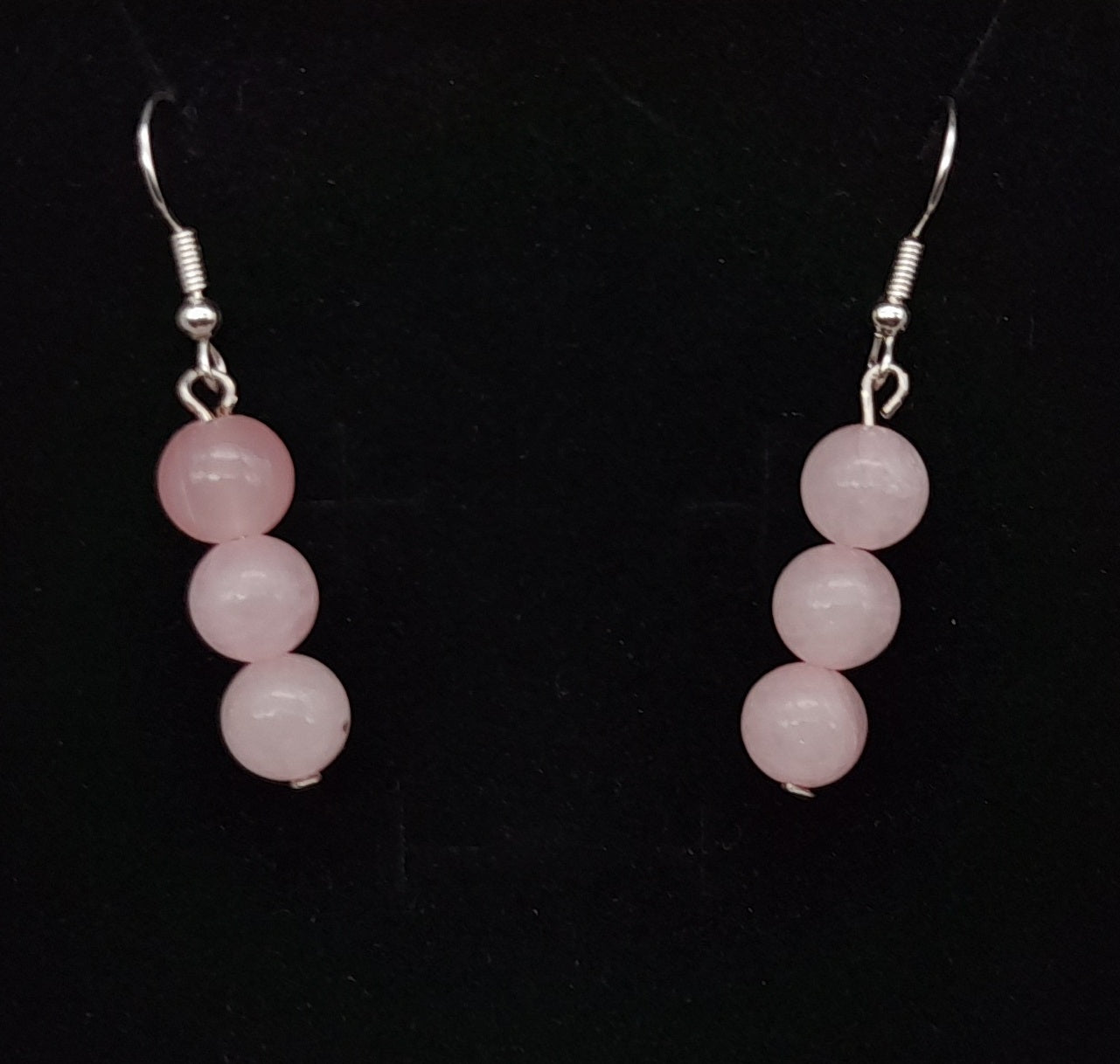 4 MODÈLES DE BOUCLES D'OREILLES EN PIERRE DE QUARTZ ROSE - BIJOUX ARTISANAUX, UNIQUES & ORIGINAUX