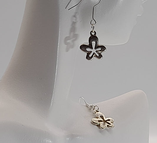 BOUCLES D'OREILLES " FLEURS 5 PÉTALES " - BIJOUX FANTAISIES ESPRIT NATURE