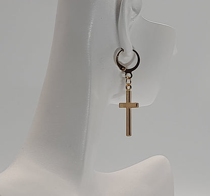 BOUCLES D'OREILLES SYMBOLES DE CROIX - BIJOUX FANTAISIES