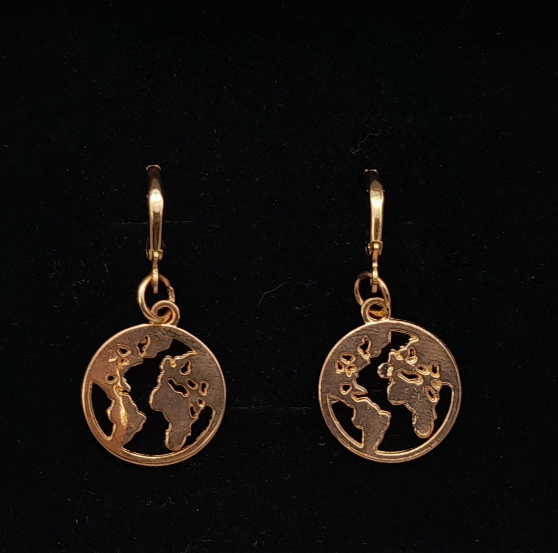 BOUCLES D'OREILLES " PLANÈTE TERRE ou CROISSANT DE LUNE " 2 MODÈLES - BIJOUX BRELOQUES FANTAISIES AU CHOIX