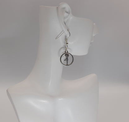 BOUCLES D'OREILLES DUO ORIGINAL " 2 POSTURES DE YOGA " - BIJOUX BRELOQUES FANTAISIES ZEN