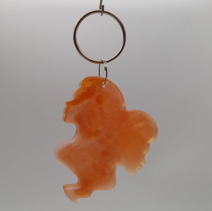 PORTES CLÉS " ROUGE ORANGÉ OR " SIGNES ASTROLOGIQUES + JETONS CONSTELLATIONS BIJOU DE SAC - ORIGINAL et ARTISANAL