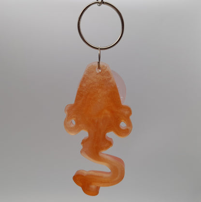 PORTES CLÉS " ROUGE ORANGÉ OR " SIGNES ASTROLOGIQUES + JETONS CONSTELLATIONS BIJOU DE SAC - ORIGINAL et ARTISANAL