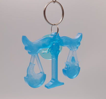 PORTES CLÉS " BLEUS " SIGNES ASTROLOGIQUES DU ZODIAQUE + CONSTELLATIONS - BIJOUX DE SAC FANTAISIES ORIGINAUX, UNIQUES & ARTISANAUX