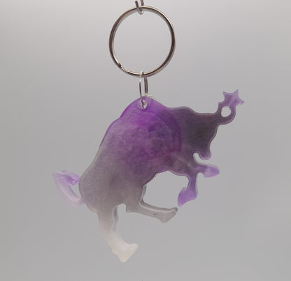 PORTES CLÉS " VIOLETS NOIRS " SIGNES ASTROLOGIQUES DU ZODIAQUE + CONSTELLATIONS - BIJOUX DE SAC FANTAISIES ORIGINAUX, UNIQUES & ARTISANAUX