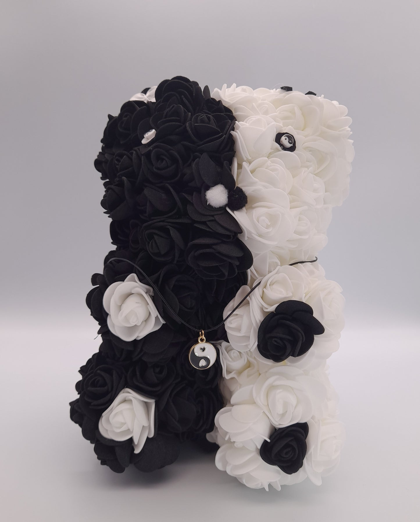 DÉCORATION " 2 EN 1 " OURSON YIN YANG 3D + BIJOU FANTAISIE " - UNIQUE, ORIGINAL & ARTISANAL