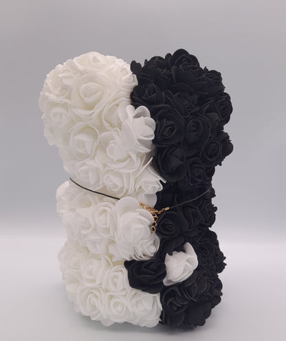 DÉCORATION " 2 EN 1 " OURSON YIN YANG 3D + BIJOU FANTAISIE " - UNIQUE, ORIGINAL & ARTISANAL