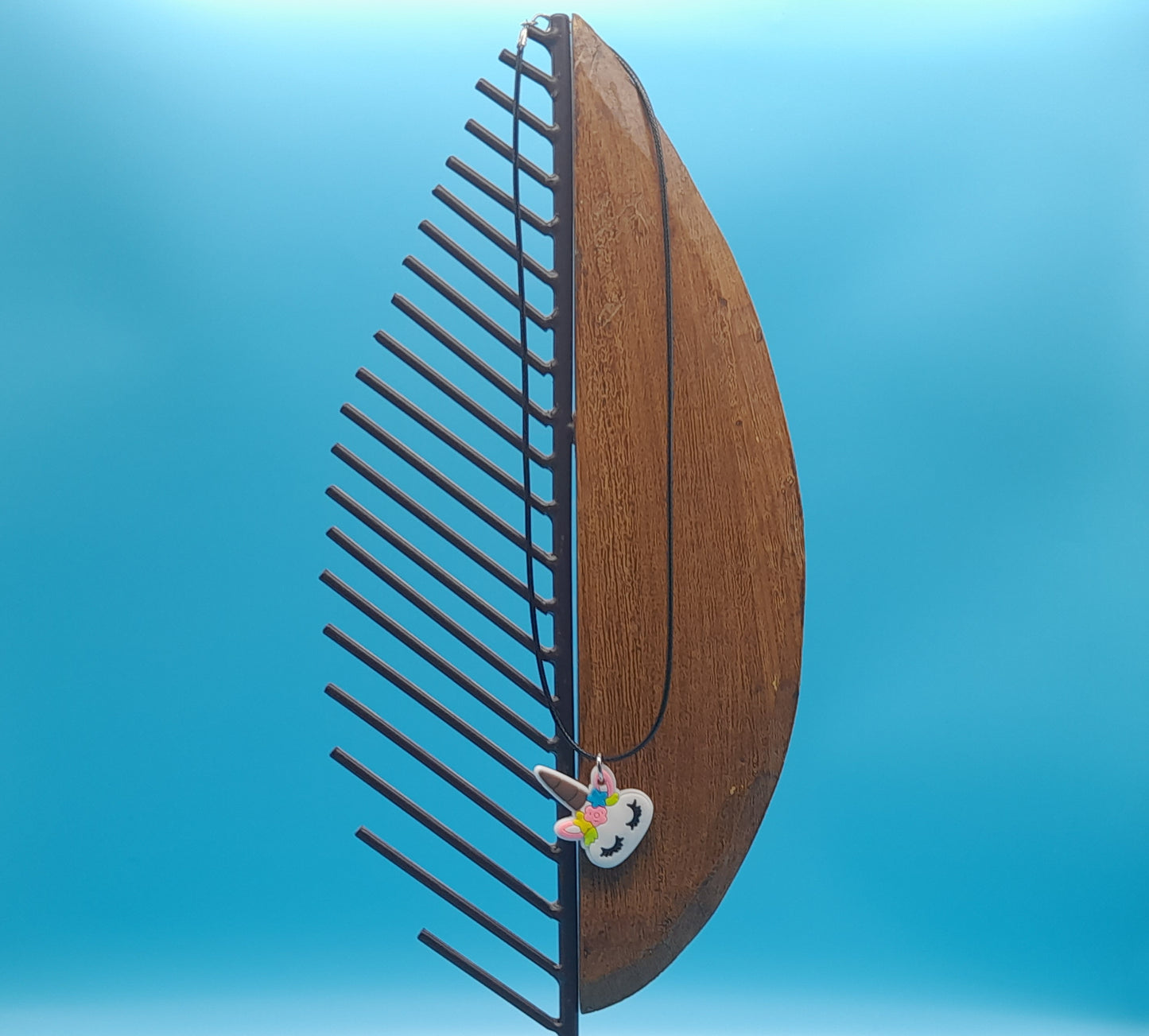 DÉCORATION " 2 EN 1 " OURSON ROSE ET BLANC EN 3D + BIJOU FANTAISIE - UNIQUE, ORIGINAL & ARTISANAL