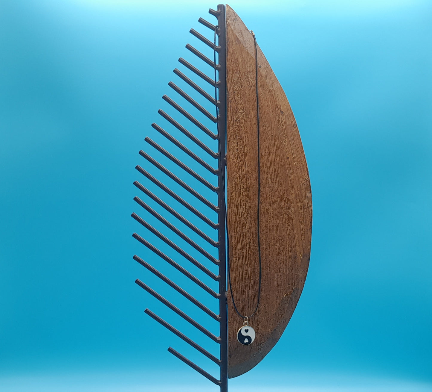 DÉCORATION " 2 EN 1 " OURSON YIN YANG 3D + BIJOU FANTAISIE " - UNIQUE, ORIGINAL & ARTISANAL