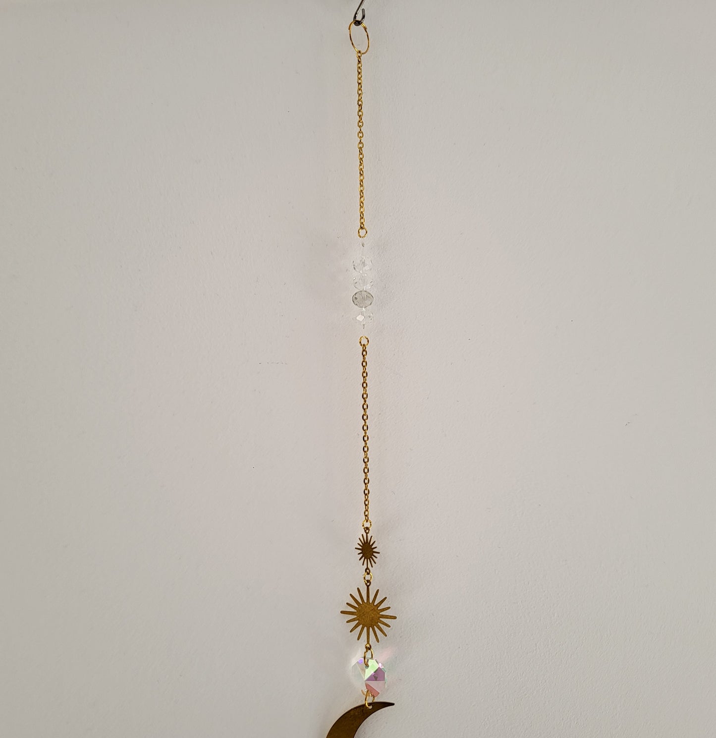 DÉCORATION SUNCATCHER " UNIVERS " avec SOLEIL & LUNE - ATTRAPE SOLEIL UNIQUE, ARTISANAL & ORIGINAL