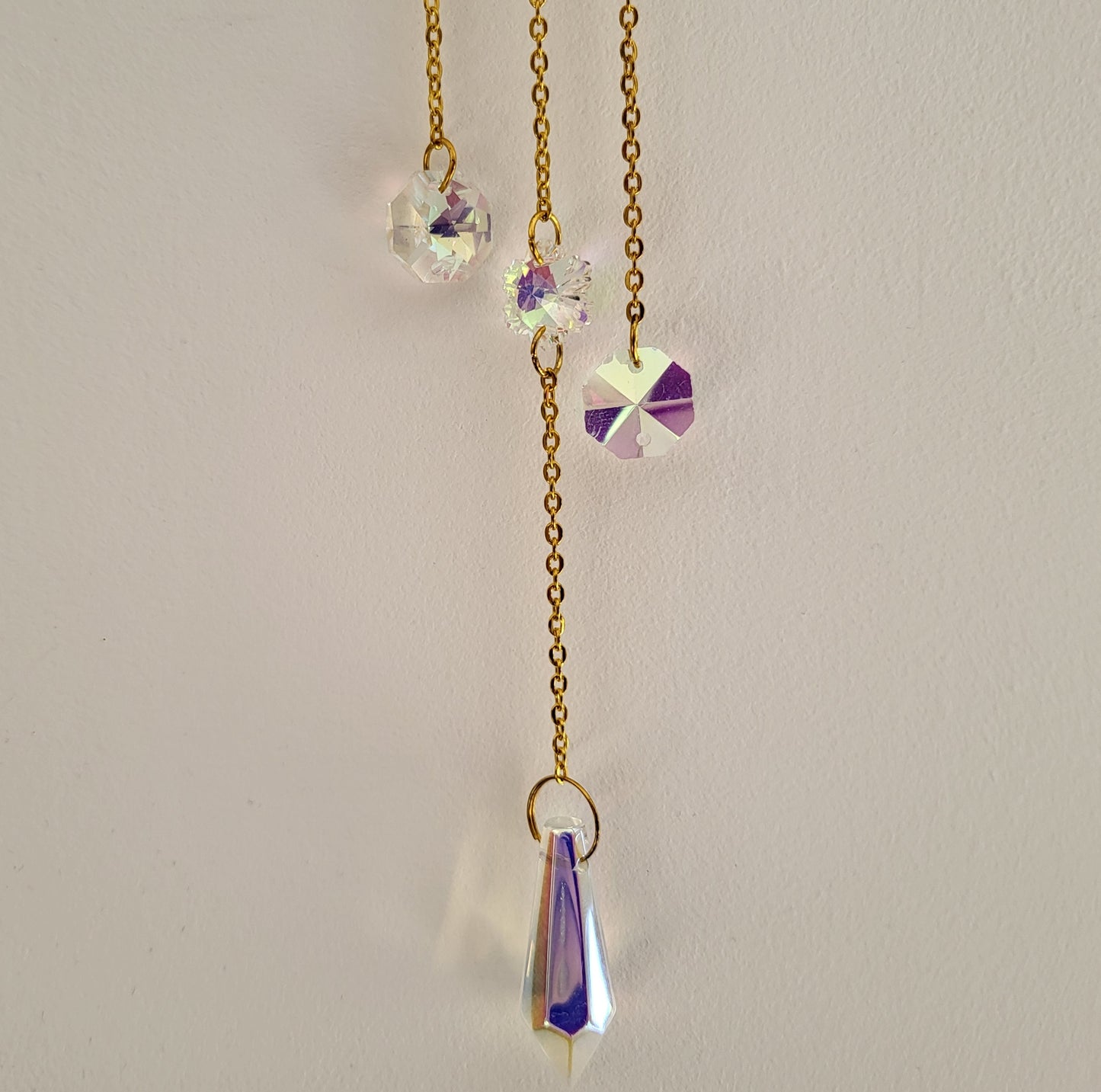 DÉCORATION SUNCATCHER " UNIVERS " avec SOLEIL & LUNE - ATTRAPE SOLEIL UNIQUE, ARTISANAL & ORIGINAL