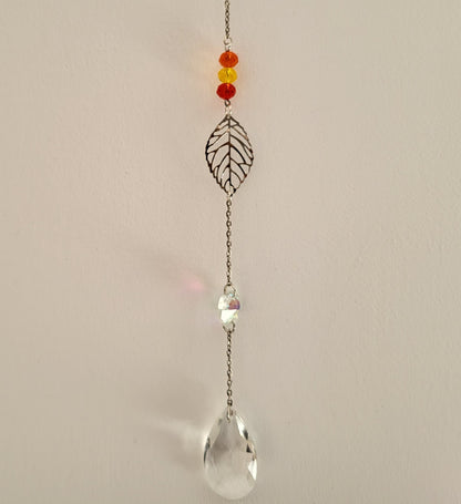 DÉCORATION SUNCATCHER EN BOIS FLOTTÉ + ARBRE DE VIE EN MÉTAL - ATTRAPE SOLEIL UNIQUE, ARTISANAL & ORIGINAL