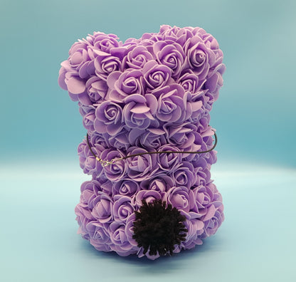 DÉCORATION " 2 EN 1 " OURSON AMOUREUX AU GRAND COEUR EN 3D + BIJOU FANTAISIE " - UNIQUE, ORIGINAL & ARTISANAL