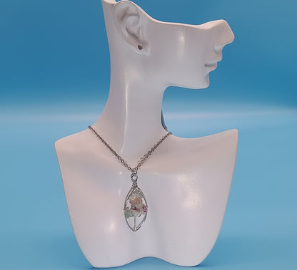 DIVERS COLLIERS + PENDENTIFS ARBRES DE VIE EN PIERRE DE FLUORINE - BIJOUX ARTISANAUX, UNIQUES & ORIGINAUX