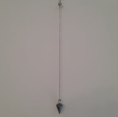 PENDULE DE RADIESTHÉSIE EN PIERRE DE LAPIS LAZULI - BIJOU ARTISANAL, UNIQUE & ORIGINAL