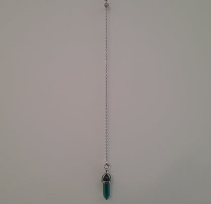 DIVERS PENDULES DE RADIESTHÉSIE EN VERRE MULTICOLORES AU CHOIX