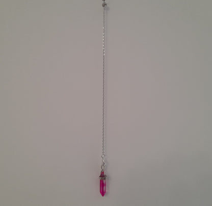 DIVERS PENDULES DE RADIESTHÉSIE EN VERRE MULTICOLORES AU CHOIX