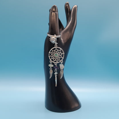 PORTE CLÉS + PENDENTIFS ATTRAPE-RÊVES en PIERRES DIVERSES - BIJOUX ARTISANAUX & ORIGINAUX