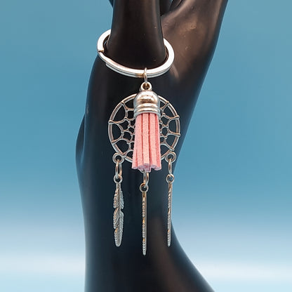 GRANDS PORTE-CLÉS + PENDENTIFS ATTRAPES RÊVES - BIJOUX DE SACS + BRELOQUES FANTAISIES 2 MODÈLES au CHOIX