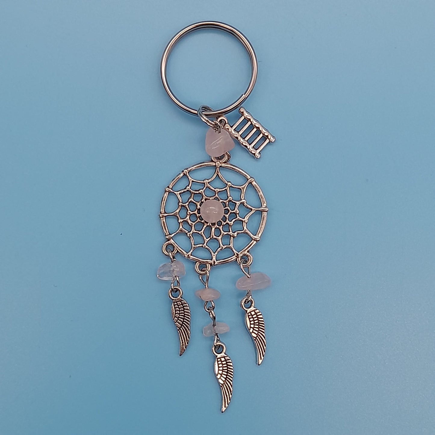 PORTE CLÉS + PENDENTIFS ATTRAPE-RÊVES en PIERRES DIVERSES - BIJOUX ARTISANAUX & ORIGINAUX