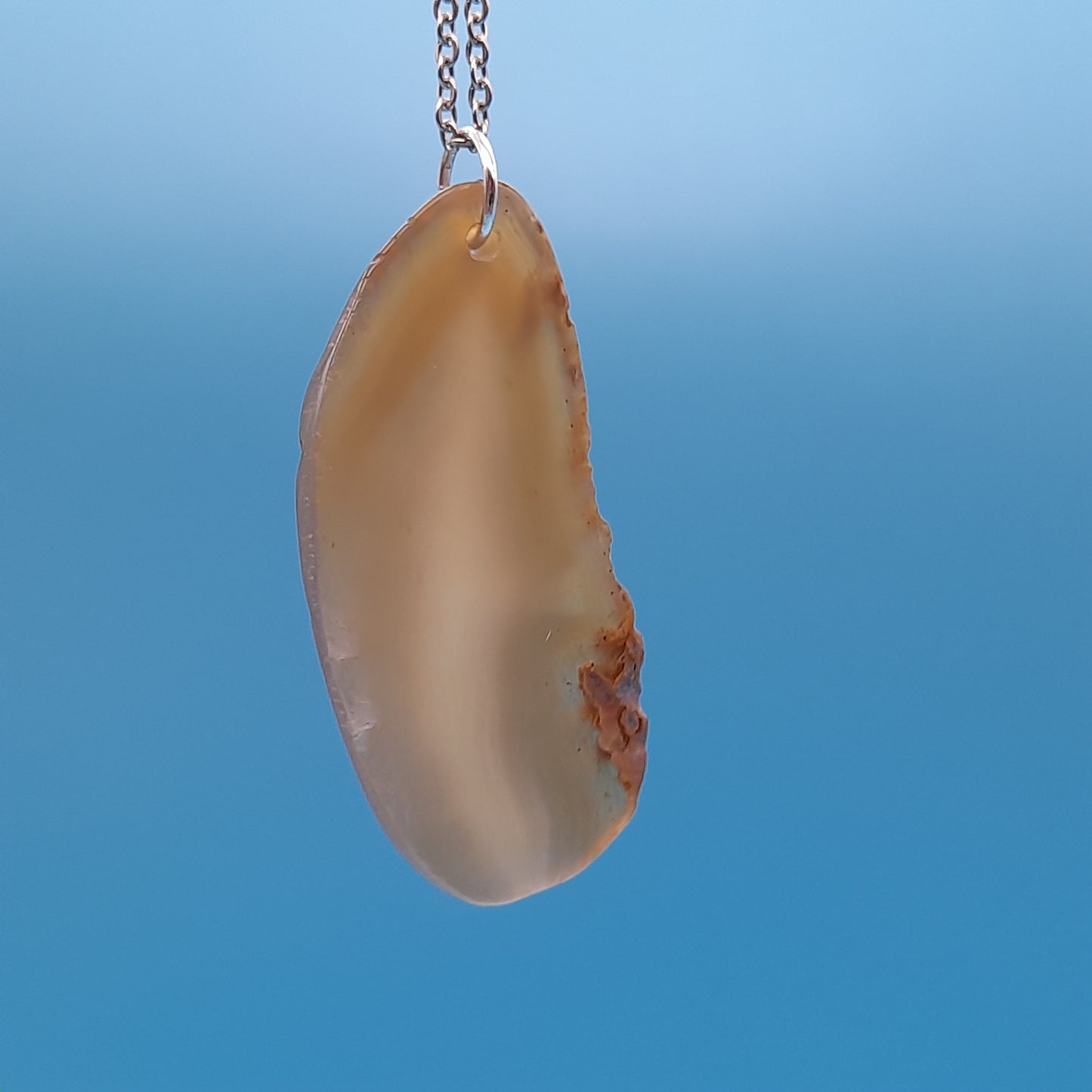 DIVERS COLLIERS EN PIERRE D' AGATE BEIGE, MARRON CHOCOLAT - BIJOUX ARTISANAUX, UNIQUES & ORIGINAUX