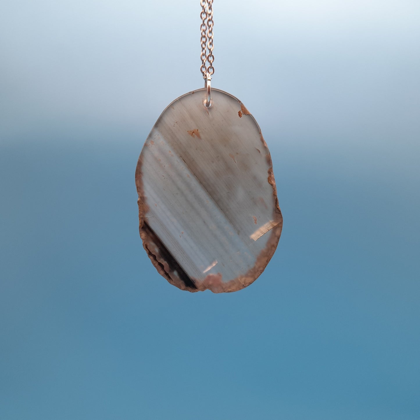 DIVERS COLLIERS EN PIERRE D' AGATE GRISE & NOIRE - BIJOUX ARTISANAUX, UNIQUES & ORIGINAUX