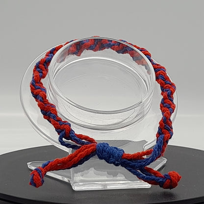 BRACELETS EN MACRAMÉ BICOLORES - 3 TYPES DE NOEUDS - AJUSTABLES & MIXTES, UNIQUES & ARTISANAUX