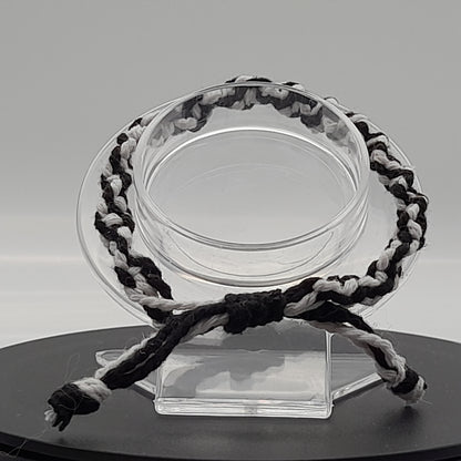 BRACELETS EN MACRAMÉ BICOLORES - 3 TYPES DE NOEUDS - AJUSTABLES & MIXTES, UNIQUES & ARTISANAUX