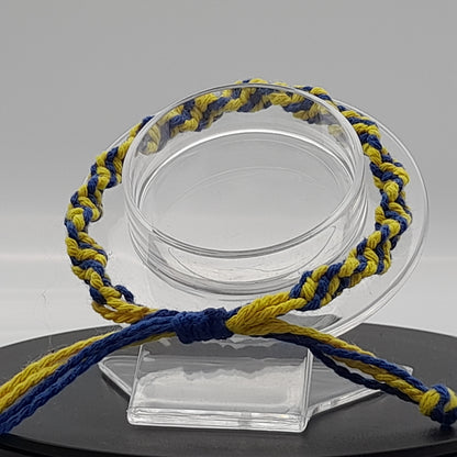 BRACELETS EN MACRAMÉ BICOLORES - 3 TYPES DE NOEUDS - AJUSTABLES & MIXTES, UNIQUES & ARTISANAUX