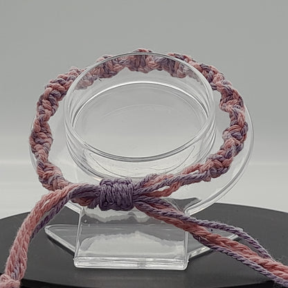 BRACELETS EN MACRAMÉ BICOLORES - 3 TYPES DE NOEUDS - AJUSTABLES & MIXTES, UNIQUES & ARTISANAUX