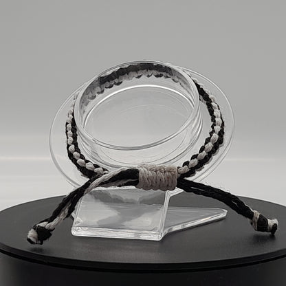 BRACELETS EN MACRAMÉ BICOLORES - 3 TYPES DE NOEUDS - AJUSTABLES & MIXTES, UNIQUES & ARTISANAUX
