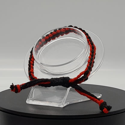 BRACELETS EN MACRAMÉ BICOLORES - 3 TYPES DE NOEUDS - AJUSTABLES & MIXTES, UNIQUES & ARTISANAUX