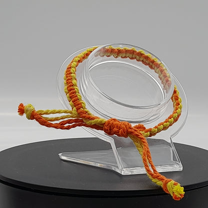 BRACELETS EN MACRAMÉ BICOLORES - 3 TYPES DE NOEUDS - AJUSTABLES & MIXTES, UNIQUES & ARTISANAUX