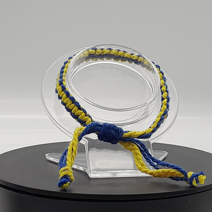 BRACELETS EN MACRAMÉ BICOLORES - 3 TYPES DE NOEUDS - AJUSTABLES & MIXTES, UNIQUES & ARTISANAUX