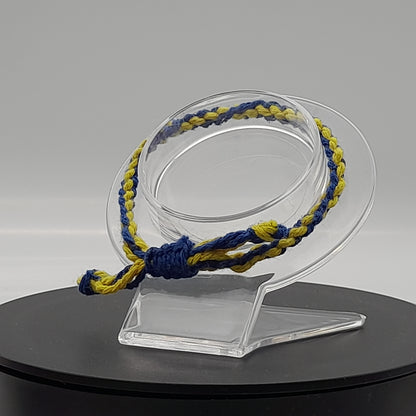 BRACELETS EN MACRAMÉ BICOLORES - 3 TYPES DE NOEUDS - AJUSTABLES & MIXTES, UNIQUES & ARTISANAUX