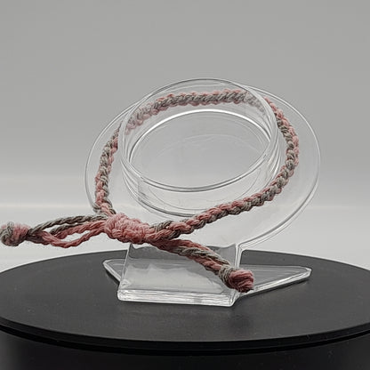 BRACELETS EN MACRAMÉ BICOLORES - 3 TYPES DE NOEUDS - AJUSTABLES & MIXTES, UNIQUES & ARTISANAUX