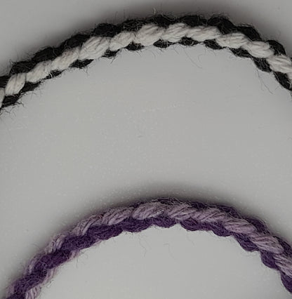 BRACELETS EN MACRAMÉ BICOLORES - 3 TYPES DE NOEUDS - AJUSTABLES & MIXTES, UNIQUES & ARTISANAUX